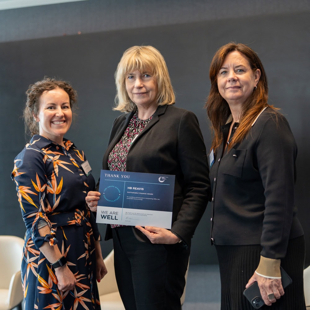 Receiving IWBI’s Sustainable Finance Award